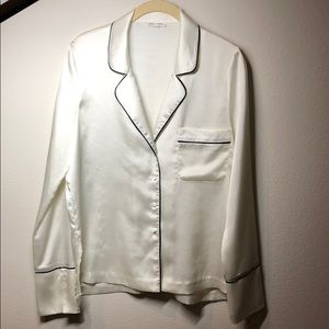 Wore once.  Cotton Candy LA Pajama Blouse